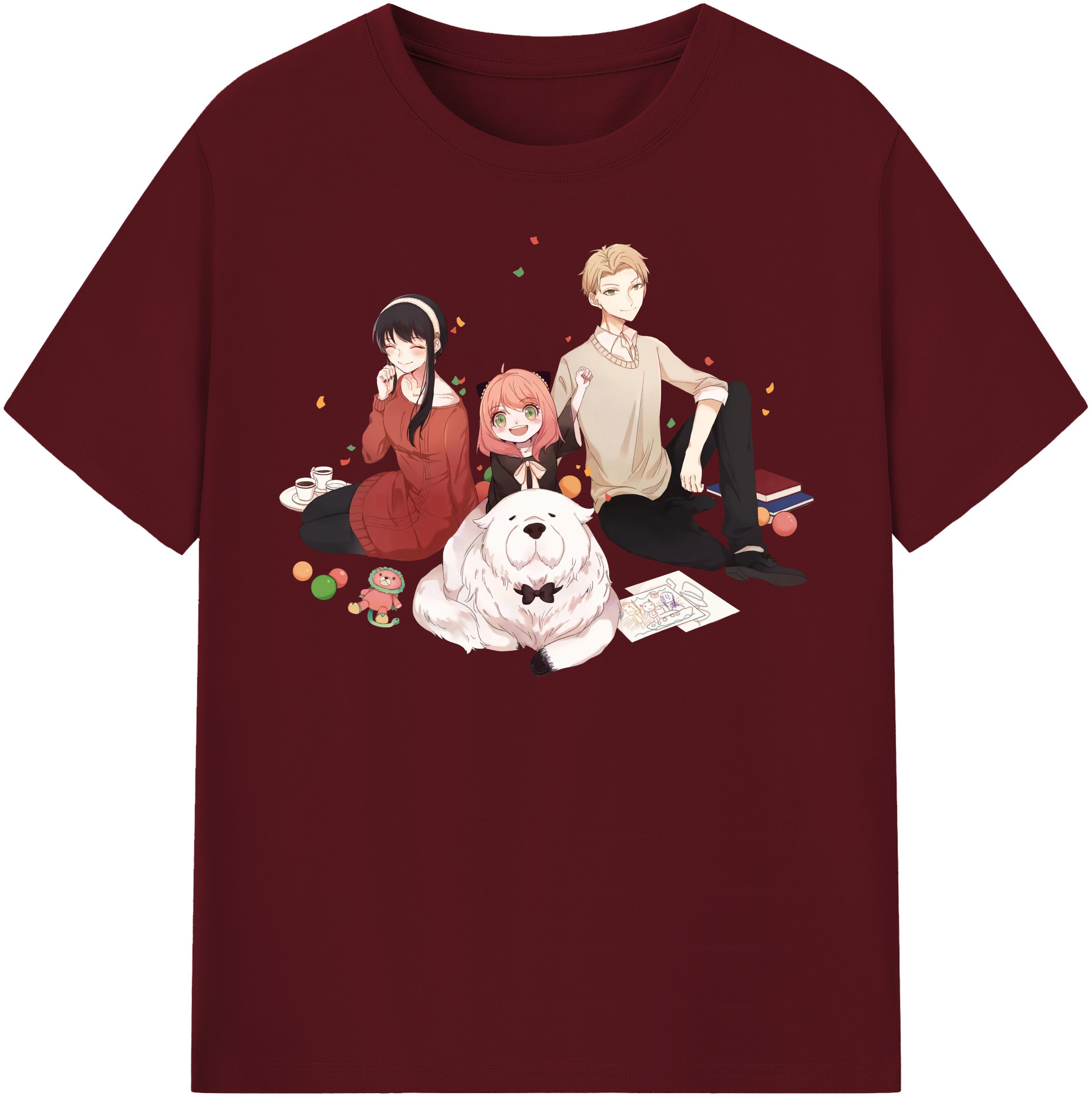 （画像用） SPY×FAMILY间谍家家酒 綿100％半袖Tシャツ（フロントプリント）